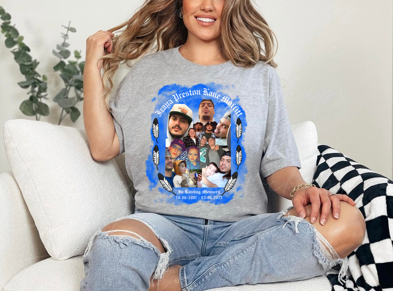 Izaya Moffitt Memorial Shirt - Grey