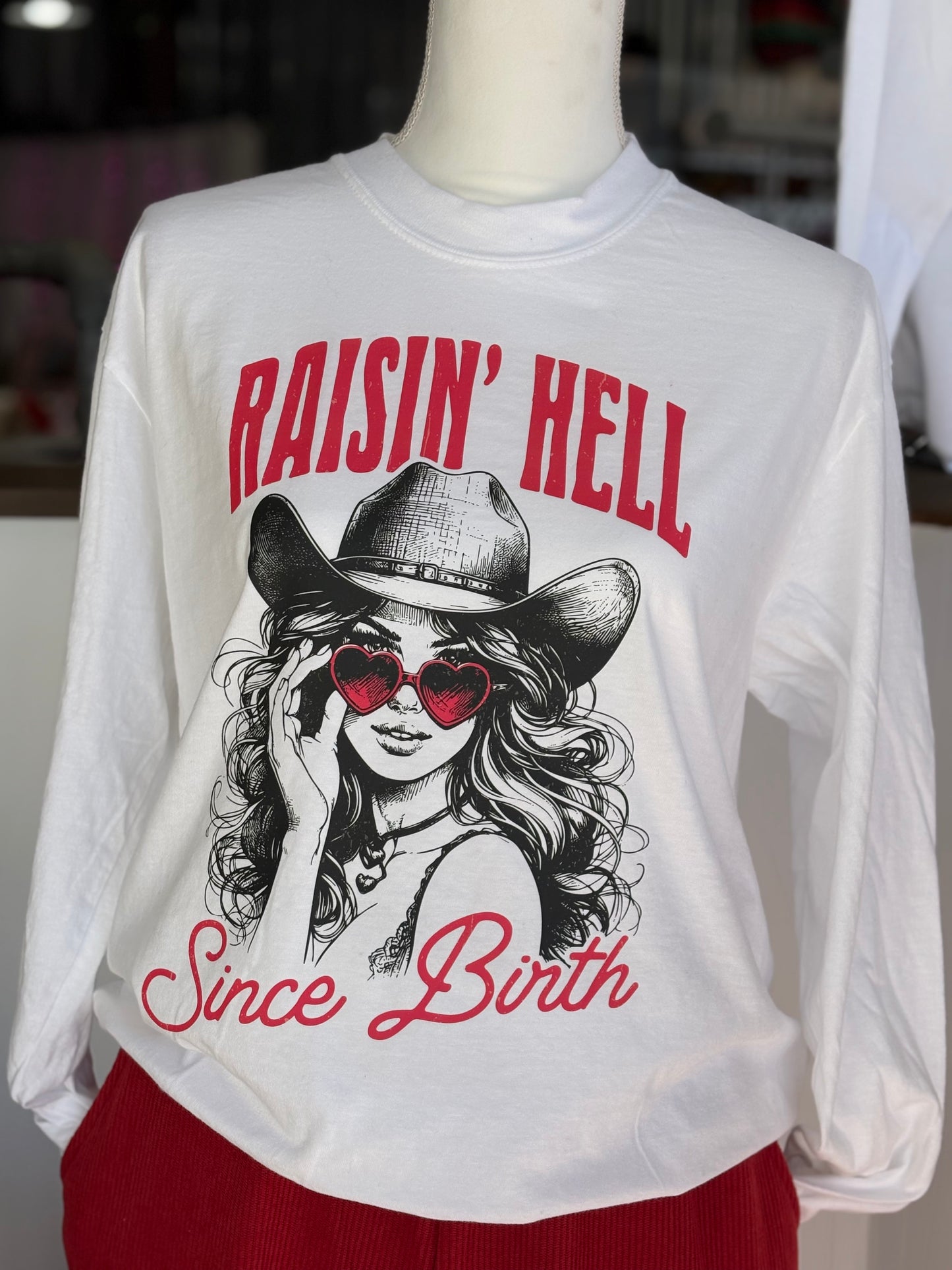 Raising Hell Since Birth Long Sleeve