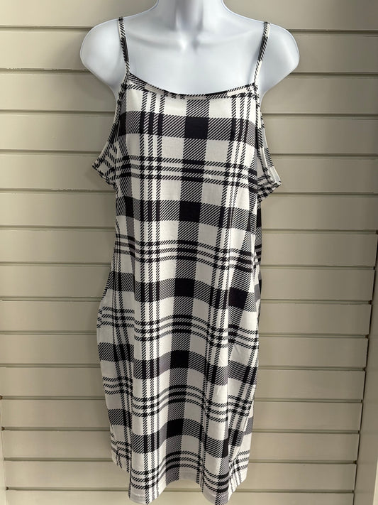 2pc Plaid Dress
