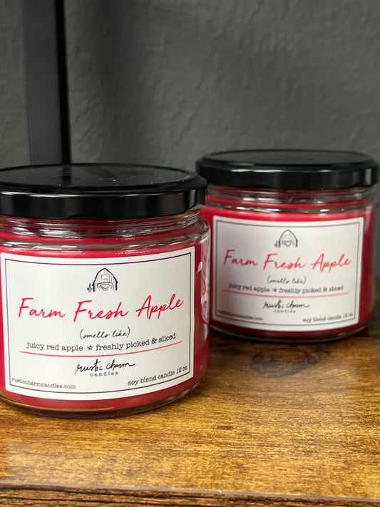 Rustic Charm Candle- Farm Fresh Apple