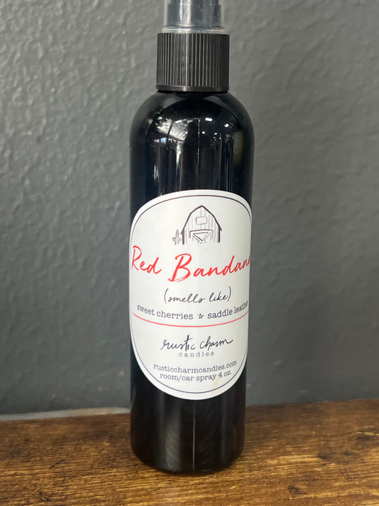 Rustic Charm Room Spray- Red Bandana