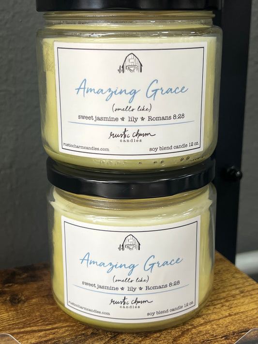 Rustic Charm Candle- Amazing Grace